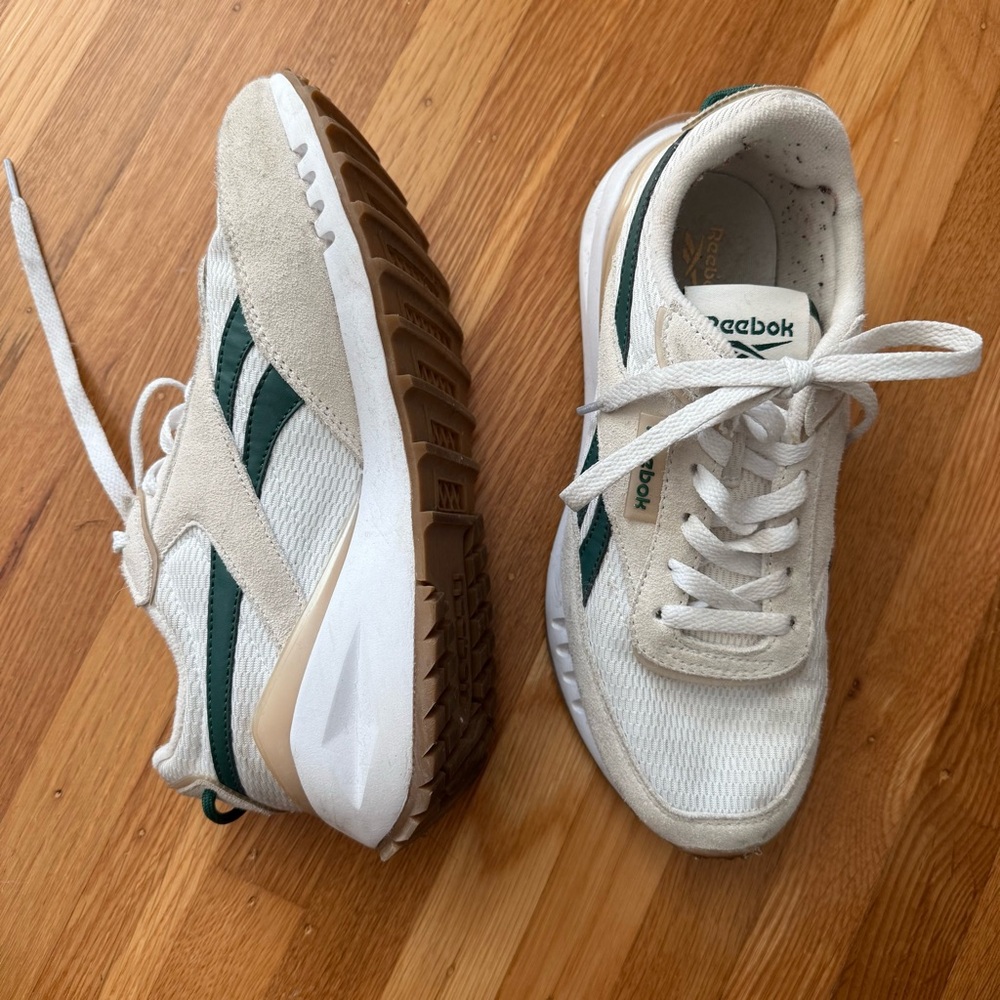 Reebok Women’s AZ White and Green Sneakers
